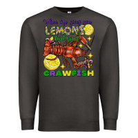 Smoke When Life Gives You Lemons Boil Some Crawfish Mardi Gras Premium Sweatshirt - FaDigitalArtStudio
