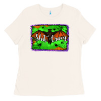 Bone bat shit crazy with background Ladies Tee - Jasminsmagicworld