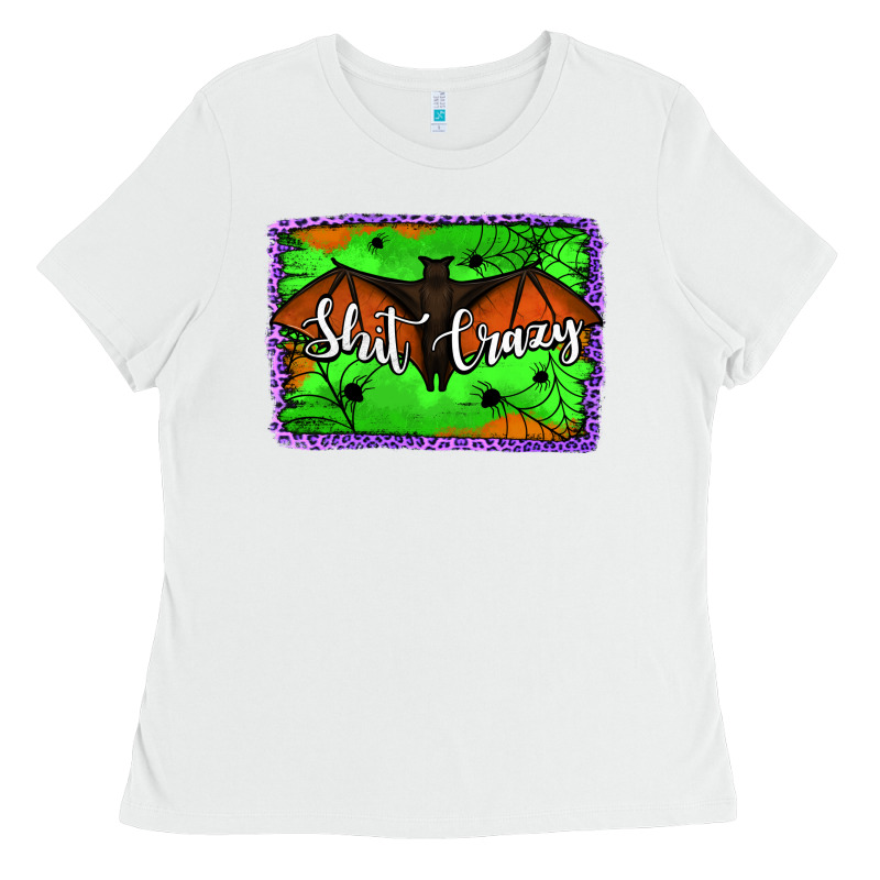 Bat Shit Crazy With Background Ladies Tee by Jasminsmagicworld | Teevron