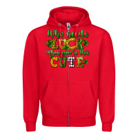 Red Who needs luck when you're this cute St. Patrick's Zipper Hoodie - CowGirlArtShop