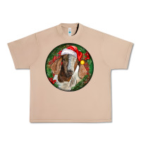 Burro Boer Goat Christmas Urban Heavy Tee - LillyAllenDesigns