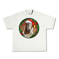 Pistachio Boer Goat Christmas Urban Heavy Tee - LillyAllenDesigns