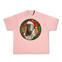 Salmon Boer Goat Christmas Urban Heavy Tee - LillyAllenDesigns