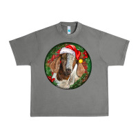 Tornado Boer Goat Christmas Urban Heavy Tee - LillyAllenDesigns