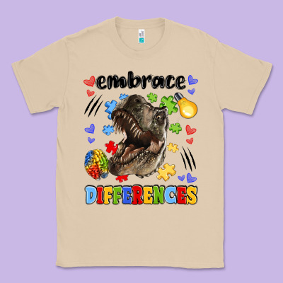 Embrace Differences Classic Tee Designed By Lillyallendesigns
