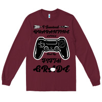 Burgundy I Survived Quarantine Level Next Fifth Grade Long Sleeve Tee - Bettercallsaul