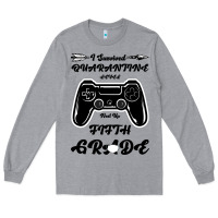 Heather Grey I Survived Quarantine Level Next Fifth Grade Long Sleeve Tee - Bettercallsaul