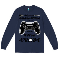 Navy I Survived Quarantine Level Next Fifth Grade Long Sleeve Tee - Bettercallsaul