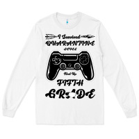 White I Survived Quarantine Level Next Fifth Grade Long Sleeve Tee - Bettercallsaul