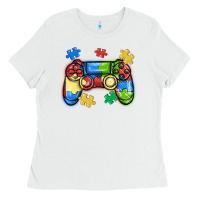 Autism Awareness Video Game Controller Ladies Tee | Teevron