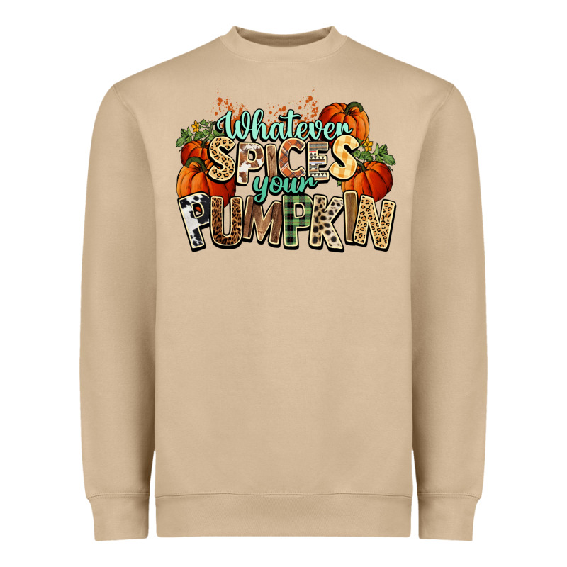 Whatever Spices Your Pumpkin Fall Heavyweight Sweatshirt by NancyCooperArtShop | Teevron
