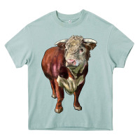 Arona hereford bull face Heavy Core Tee - LillyAllenDesigns