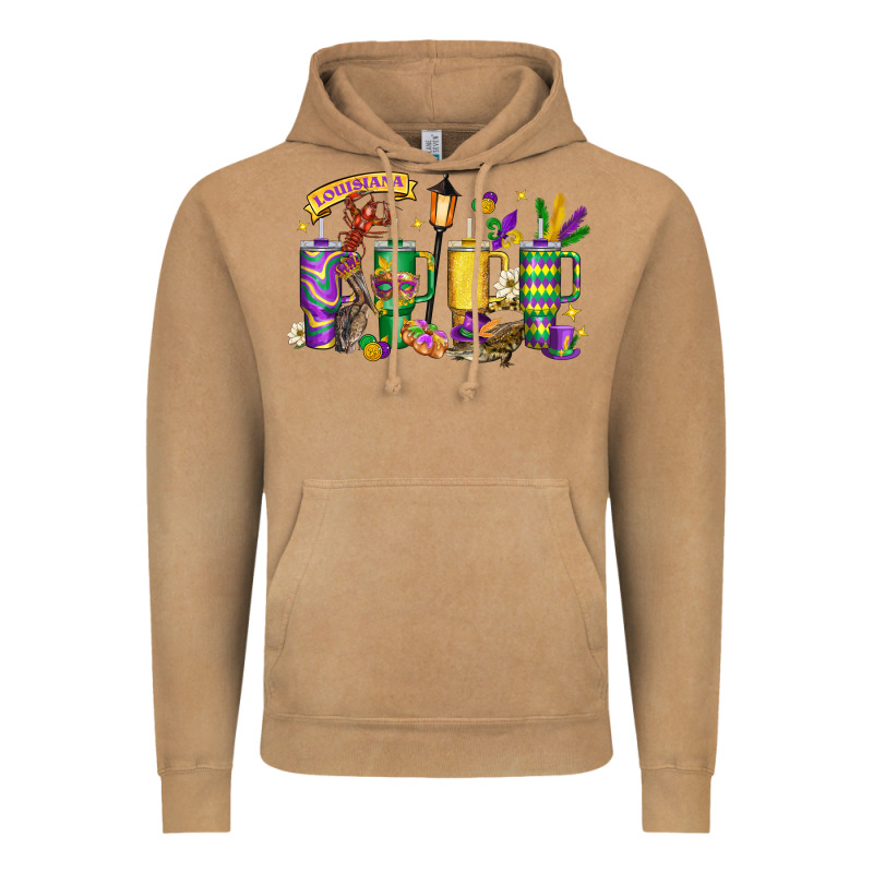 Obsessive Cup Disorder Mardi Gras Vintage Hoodie by LillyAllenDesigns | Teevron