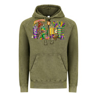 Vintage Olive obsessive cup disorder mardi gras Vintage Hoodie - LillyAllenDesigns