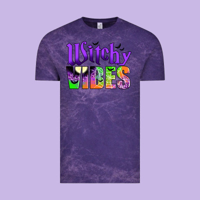 Witchy Vibes Vintage Tee Designed By Jahusdesignshop