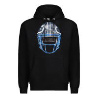 Black football helmet fa element 1 Premium Hoodie - FaDigitalArtStudio
