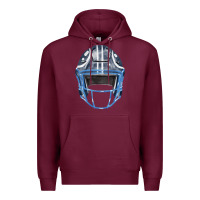 Burgundy football helmet fa element 1 Premium Hoodie - FaDigitalArtStudio