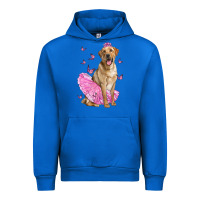 Cobalt Labrador Retriever Dog With Tutu Urban Hoodie - LillyAllenDesigns