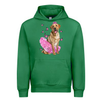 Emerald Labrador Retriever Dog With Tutu Urban Hoodie - LillyAllenDesigns