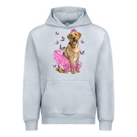 Heather Grey Labrador Retriever Dog With Tutu Urban Hoodie - LillyAllenDesigns