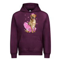 Mauve Wine Labrador Retriever Dog With Tutu Urban Hoodie - LillyAllenDesigns