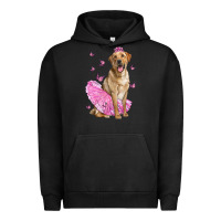 Pigment Black Labrador Retriever Dog With Tutu Urban Hoodie - LillyAllenDesigns