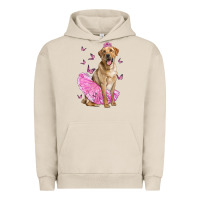 Pigment French Oak Labrador Retriever Dog With Tutu Urban Hoodie - LillyAllenDesigns