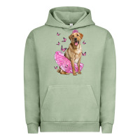 Pigment Oil Green Labrador Retriever Dog With Tutu Urban Hoodie - LillyAllenDesigns