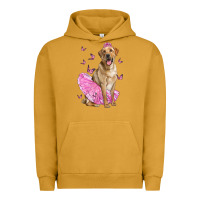 Pigment Peanut Butter Labrador Retriever Dog With Tutu Urban Hoodie - LillyAllenDesigns