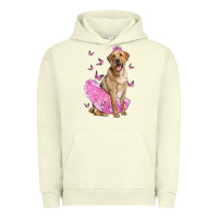 Pigment Pistachio Labrador Retriever Dog With Tutu Urban Hoodie - LillyAllenDesigns