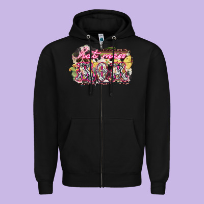 Hot Mess Mom Mother's Day Zipper Hoodie Designed By Howdyjamesfarm