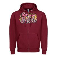 Burgundy Hot mess mom mother's day Zipper Hoodie - HowdyJamesFarm