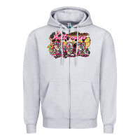 Heather Grey Hot mess mom mother's day Zipper Hoodie - HowdyJamesFarm