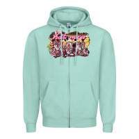 Seafoam Hot mess mom mother's day Zipper Hoodie - HowdyJamesFarm