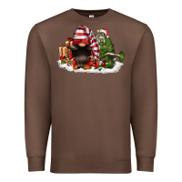 Chestnut christmas gnome and tree Premium Sweatshirt - FaDigitalArtStudio