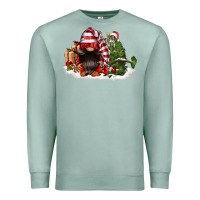 Seafoam christmas gnome and tree Premium Sweatshirt - FaDigitalArtStudio