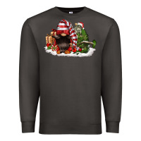 Smoke christmas gnome and tree Premium Sweatshirt - FaDigitalArtStudio