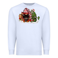 White christmas gnome and tree Premium Sweatshirt - FaDigitalArtStudio