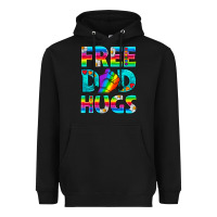 Black Pride LGBTQ Free Dad Hugs Heavyweight Hoodie - BundleAndBundleShop