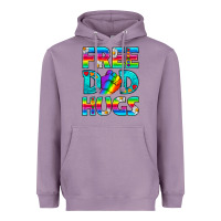 Lavender Pride LGBTQ Free Dad Hugs Heavyweight Hoodie - BundleAndBundleShop