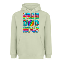 Matcha Pride LGBTQ Free Dad Hugs Heavyweight Hoodie - BundleAndBundleShop