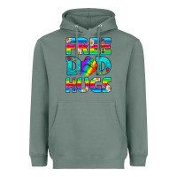 Sage Pride LGBTQ Free Dad Hugs Heavyweight Hoodie - BundleAndBundleShop