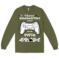 Army Green I Survived Quarantine Level Next Fifth Grade Long Sleeve Tee - Bettercallsaul
