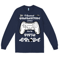 Navy I Survived Quarantine Level Next Fifth Grade Long Sleeve Tee - Bettercallsaul