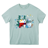 Arona dental christmas teeth and winter with snowman Heavy Core Tee - AdoDesignShop