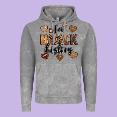 I'm Black History Vintage Hoodie Designed By Lillyallendesigns
