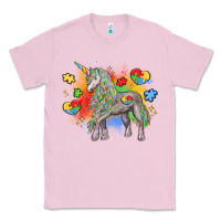 Bubblegum Pink autism unicorn Classic Tee - LillyAllenDesigns