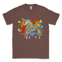 Chestnut autism unicorn Classic Tee - LillyAllenDesigns