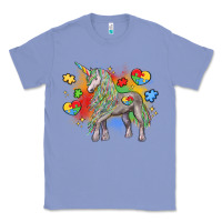 Colony Blue autism unicorn Classic Tee - LillyAllenDesigns