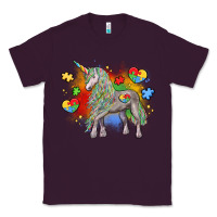 Plum autism unicorn Classic Tee - LillyAllenDesigns